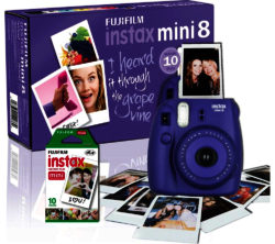 FUJIFILM  Instax Mini 8 Instant Camera & 10 Shot Bundle - Grape